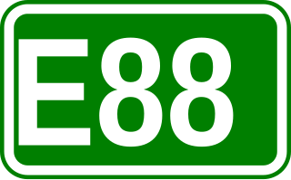 European route E88 Road in trans-European E-road network