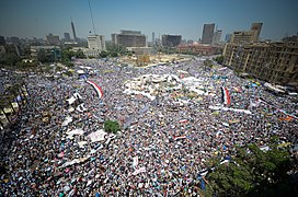 Tahrir Square during the 2011 Egyptian revolution