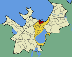 Sadama within the district of Kesklinn (Midtown).