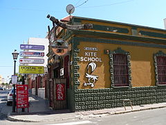 Español: Kite school en Tarifa.