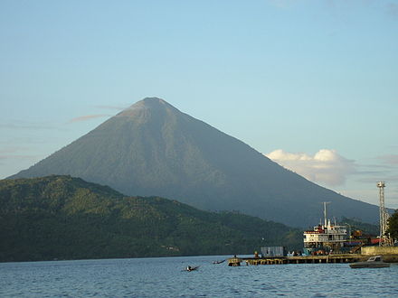 View of Mount Tidore from Ternate Island