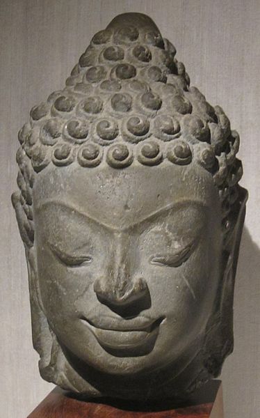Image: Thai head of Buddha, Dvaravati kingdom, 8th 9th century, Dayton