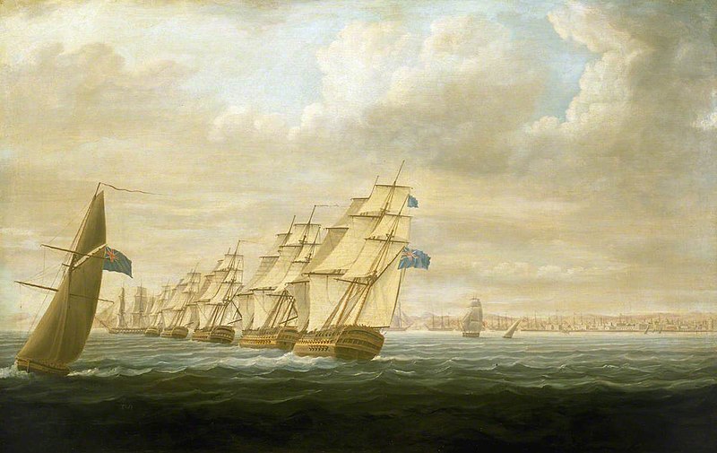 File:Thomas Buttersworth (1768-1842) - Nelson's Inshore Blockading Squadron at Cadiz, July 1797 - BHC0499 - Royal Museums Greenwich.jpg