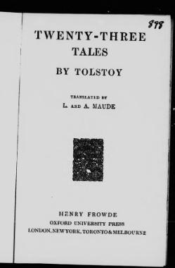 Tolstoy - Twenty-three tales.djvu