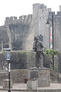 Caerphilly Town in South Wales