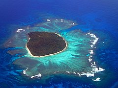 Island of Tonumeia, Tonga - aerial view