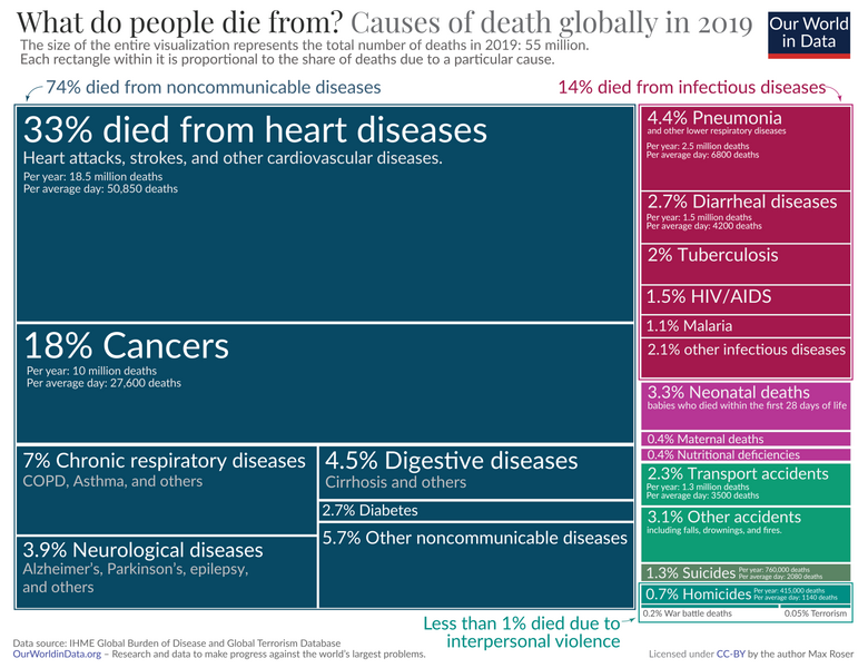 File:Top causes of early deaths globally by number in 2019, Our World in Data treemap.png