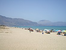 The beach of Alcamo Marina.