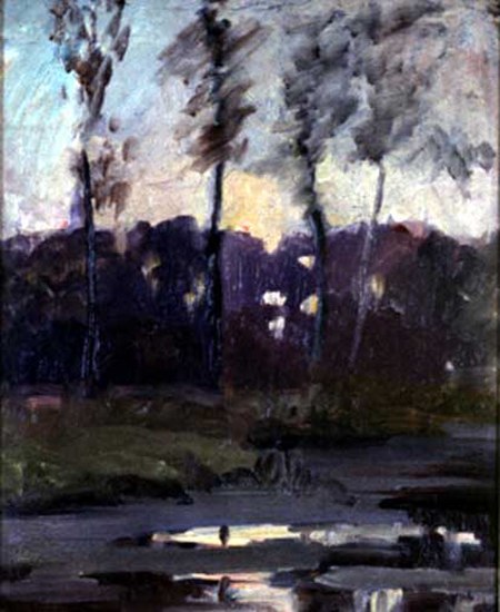 Trees by the River, 1900, by Laura Muntz-Lyall.jpg