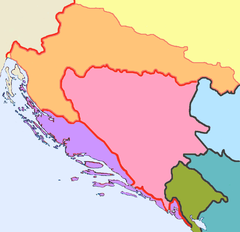 Położenie Dalmacji