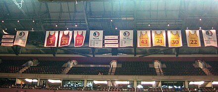 Banners hanging at the Donald L. Tucker Civic Center