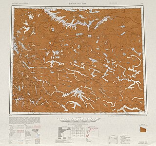 Map including Lake Lighten and surrounding region (AMS, 1950)[c]