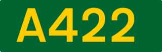 A422 road road in England