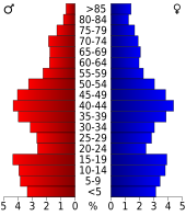 Bevolkingspiramide Morton County