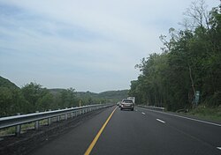 Westbound US 22/US 322 in Buffalo Township