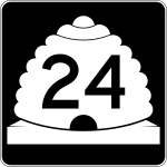 Дорожный знак Utah State Route 24