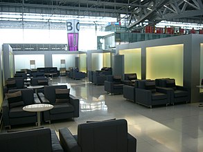 Waiting room for Thai Airways PAX