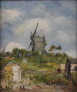 Vincent van Gogh, zomer 1886: 'Le Moulin de la Galette' (Parijs), olieverf op doek