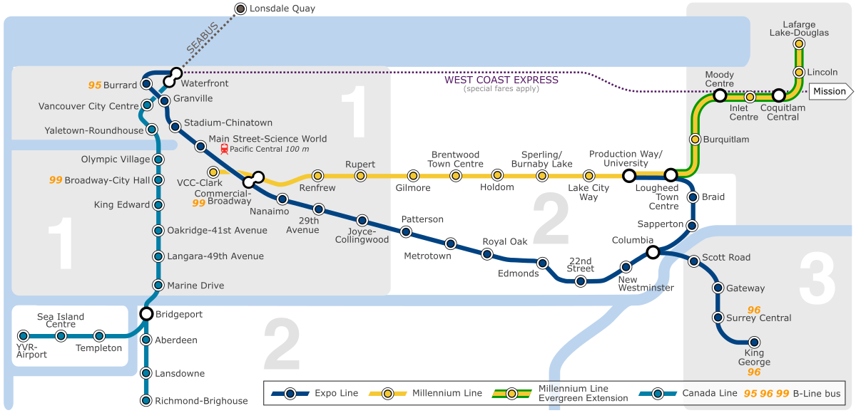 Vancouver Sky Train Map SkyTrain (Vancouver)   Wikipedia