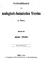 Miniatura para Verhandlungen des Zoologisch-Botanischen Vereins in Wien