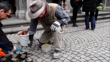 File: Laying the Stolperstein Historic City Hall Cologne.WebM