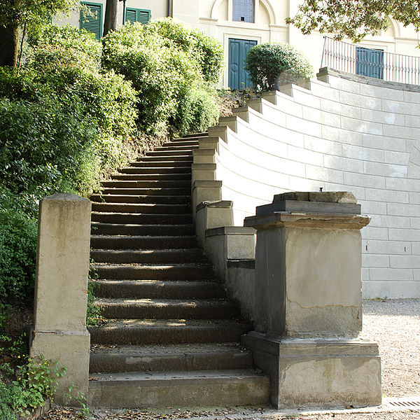 File:Villa Strozzi Stables - North Facade - Stairway Left.jpg