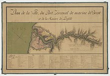 1771 - Ville, port et arsenal de Brest avec la Penfeld (Antoine Choquet de Lindu).
