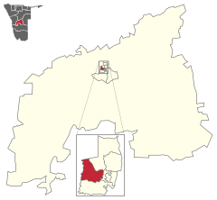 Map of Samora Machel (constituency) in Namibia