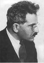 Portrait du penseur allemand Walter Benjamin