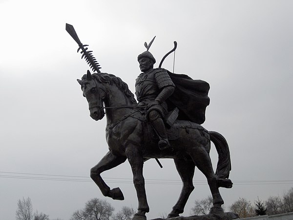 Modern statue of Jin emperor Taizong at the Museum of the First Capital of Jin. Taizong ordered military campaigns that led to the fall of the norther