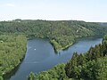 Blick von Staumauer der Rappbode-Talsperre