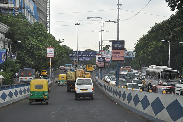 Western Ramp of AJC Bose Road Flyover - PTS, Kolkata