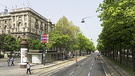 The Burgring section of the Ringstraße