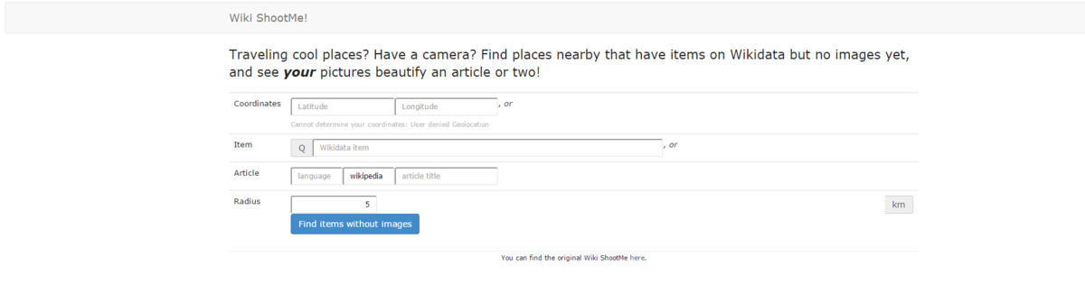 WikiShootMe Shows You Local Wikipedia Spots In Need of Photos