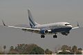 Yona Aviation -700BBJ, frontside, approach