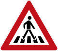 Zeichen 101-21 Fußgängerüberweg – Aufstellung links; ab 2013 geplante Nummer: Zeichen 145-22