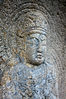 Rock-carved Bodhisattva in Half Lotus Position at Sinseonam Hermitage in Gyeongju, Korea