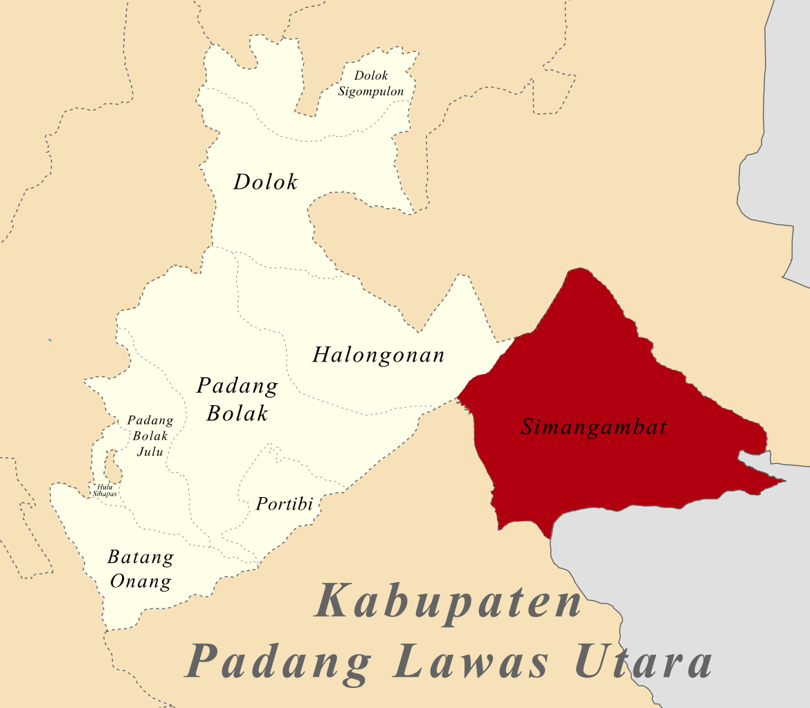 Berkas:(Peta Lokasi) Kecamatan Simangambat, Padang Lawas ...