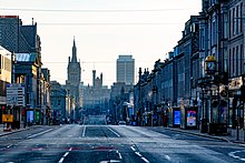 Union Street towards Castlegate (facing east) 07 25 and an almost Deserted Union Street Aberdeen , Bar 1 Van ...... Never ever seen it this Deserted even @ 4am drunk.... (49738301873).jpg