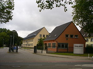 Former barracks buildings