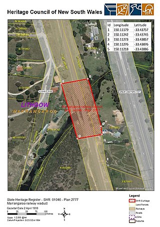 <span class="mw-page-title-main">Marrangaroo railway viaduct</span> Heritage listed railway viaduct in New South Wales, Australia