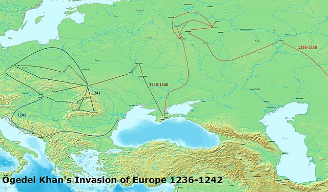 The Mongol invasion of Europe, 1236–1242