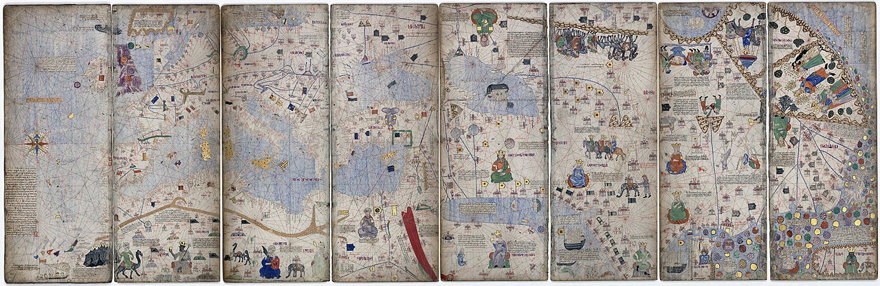 Histoire de la cartographie 1280px-1375_Atlas_Catalan_Abraham_Cresques