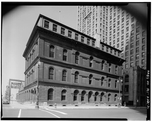 The Federal Customs House and Courthouse in Detroit, where Brown presided as Judge for the United States District Court for the Eastern District of Mi