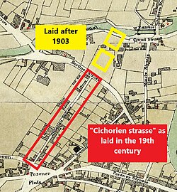 Historical development of Kordeckiego street Bydgoszcz, 19th century