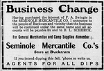 Thumbnail for File:1909 07 30 Seminole Mercantile Co Bucknum Wy Casper Press.png