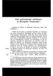 1939 - Demostene Russo, Acte patriarhiceşti referitoare la Mitropolia Proilavului