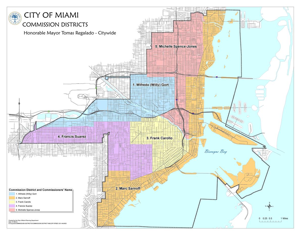 City Of Miami District Map File 2012commissiondistrict Pdf Wikipedia