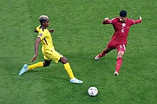 Ecuador beat host nation Qatar 2-0 in the tournament's opening match. 2022 FIFA World Cup Qatar 0-2 Ecuador - (13).jpg