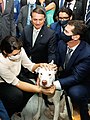 Jair and Michelle Bolsonaro with Sansão